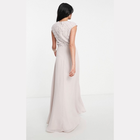 ASOS Pearl Beaded Bridesmaid Dress / Evening Dress / Prom Dress - Picture 2 of 6